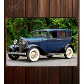 Металлическая табличка Ford V8 Deluxe Fordor Sedan (18-160)